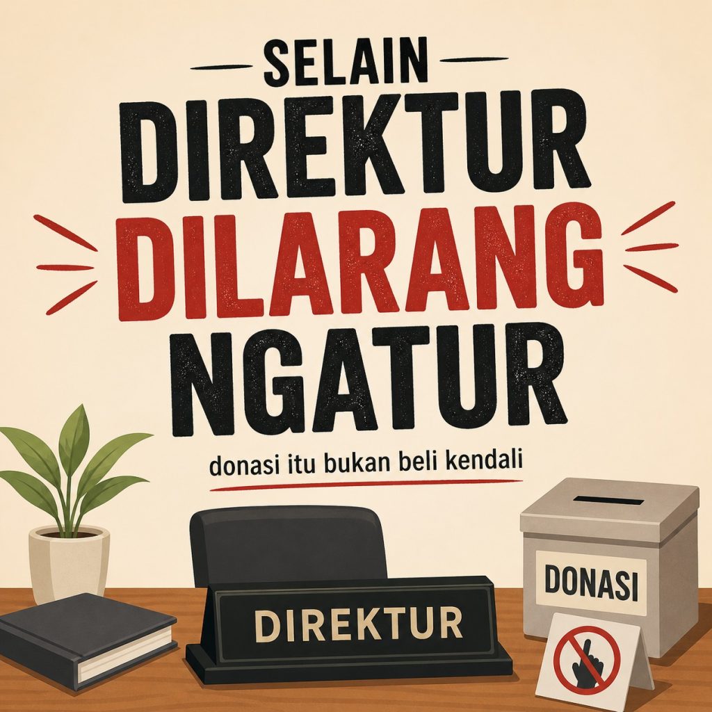 Selain donatur dilarang ngatur meme corecctor